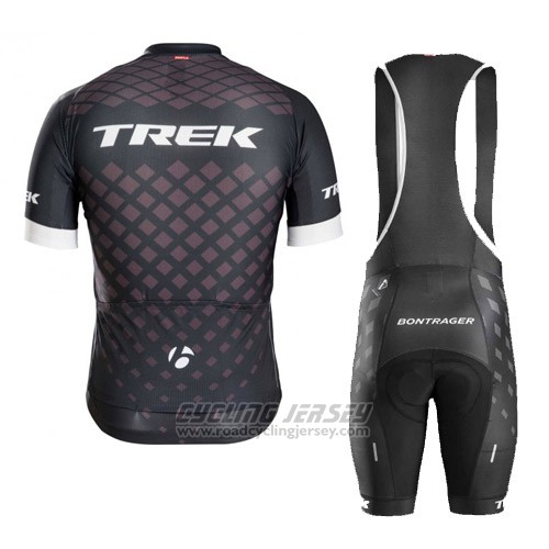 2016 Cycling Jersey Trek Bontrager Black Short Sleeve and Bib Short